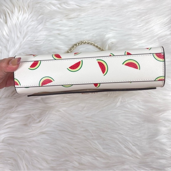♠️Kate Spade Carson Watermelon Printed Saffiano Convertible Crossbody Bag, Cream - Picture 4 of 7